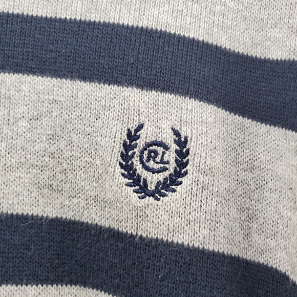 Chaps Ralph Lauren Vintage Dad Sweater Gray Cozy - Picture 3 of 6